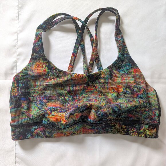 lululemon athletica Other - EUC Lululemon Energy Bra Glitch Tapestry Starlight Multi Women's 6 Small sports